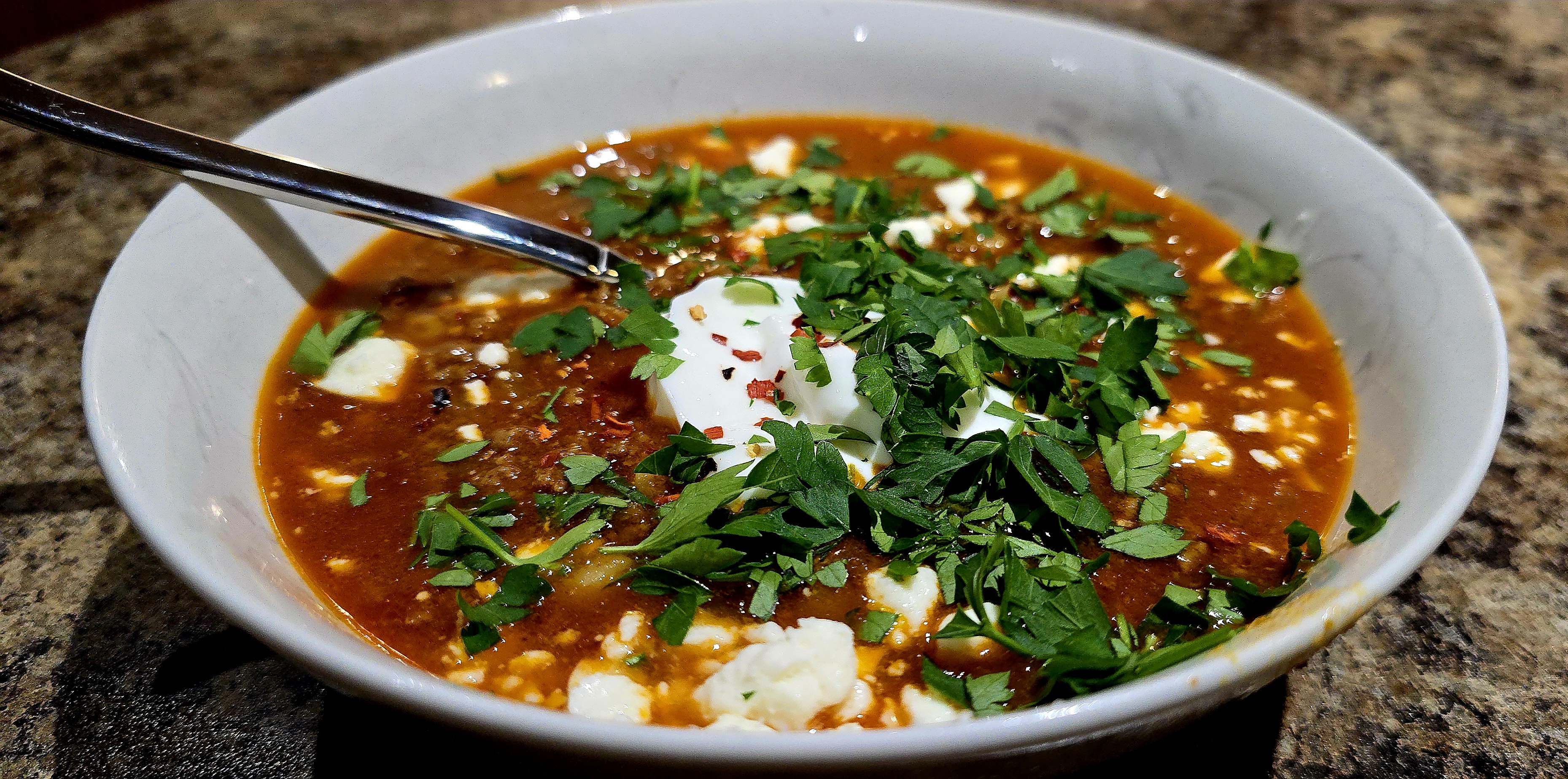 Warm Up with a Bowl of Turkish Beef and Pasta Soup!