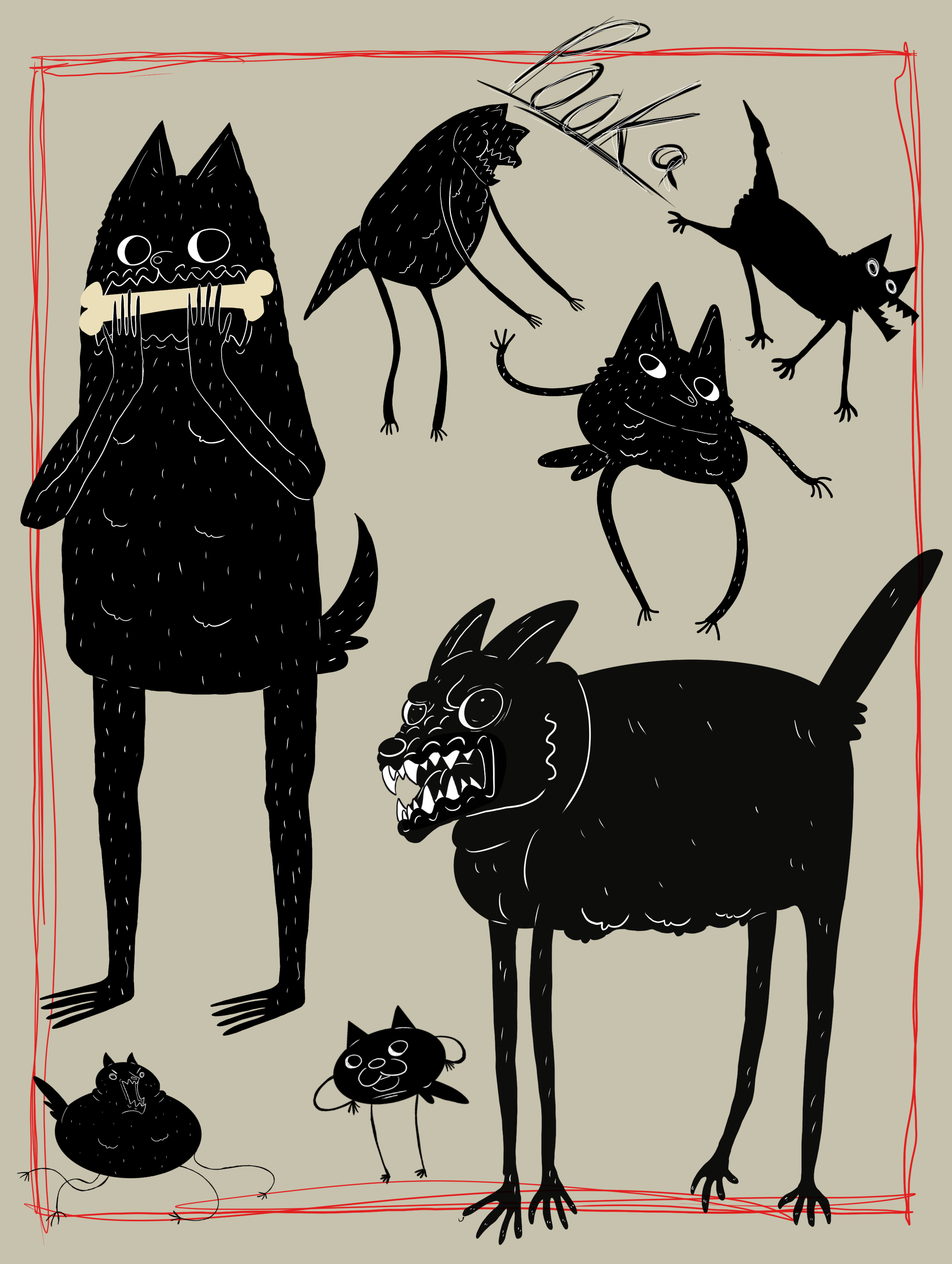 Quirky Drawings of My Uniquely Weird Dog, Pooka