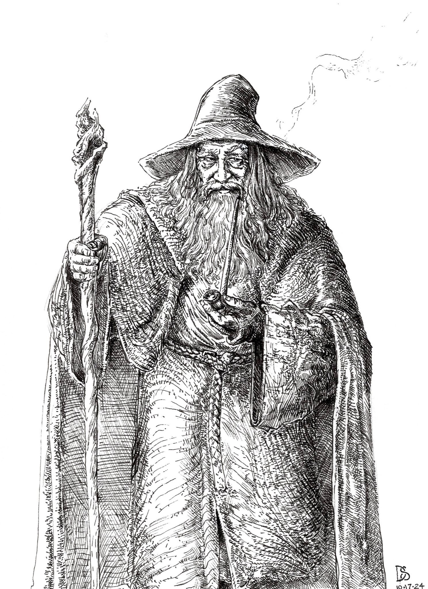 Behold Gandalf in his iconic grey attire