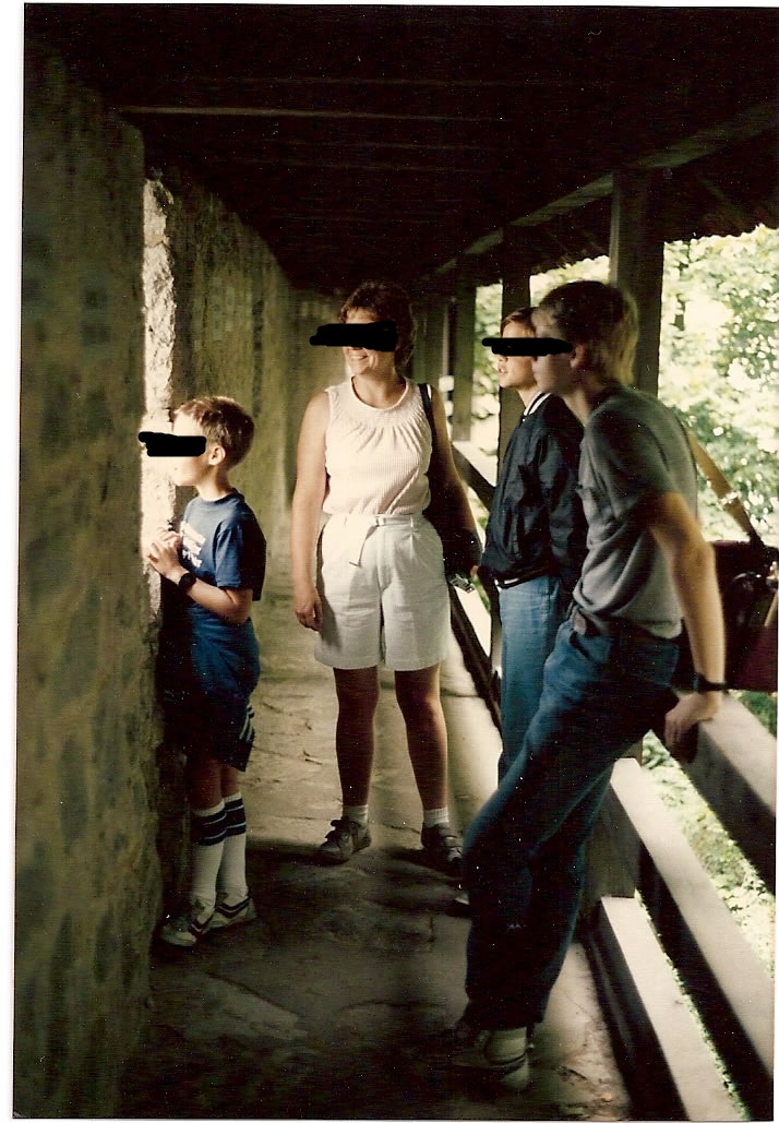 A Nostalgic Family Snapshot from Rothenburg, Germany in 1987