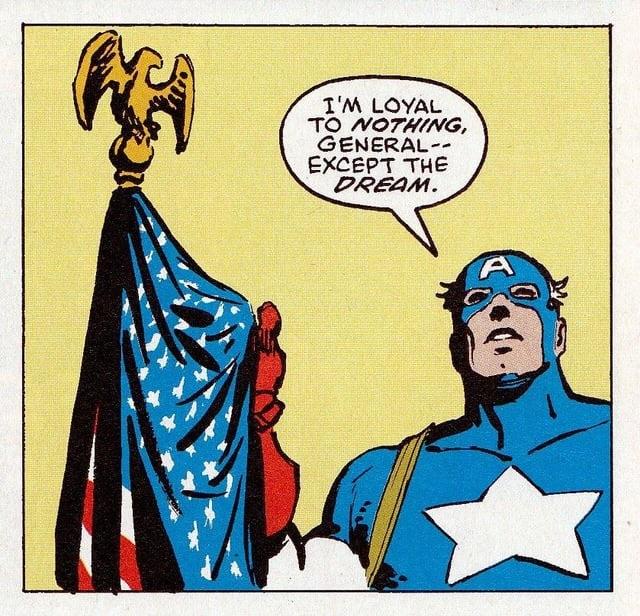 This image resonates deeply amidst the discussions about Anthony Mackie and the new Captain America film.