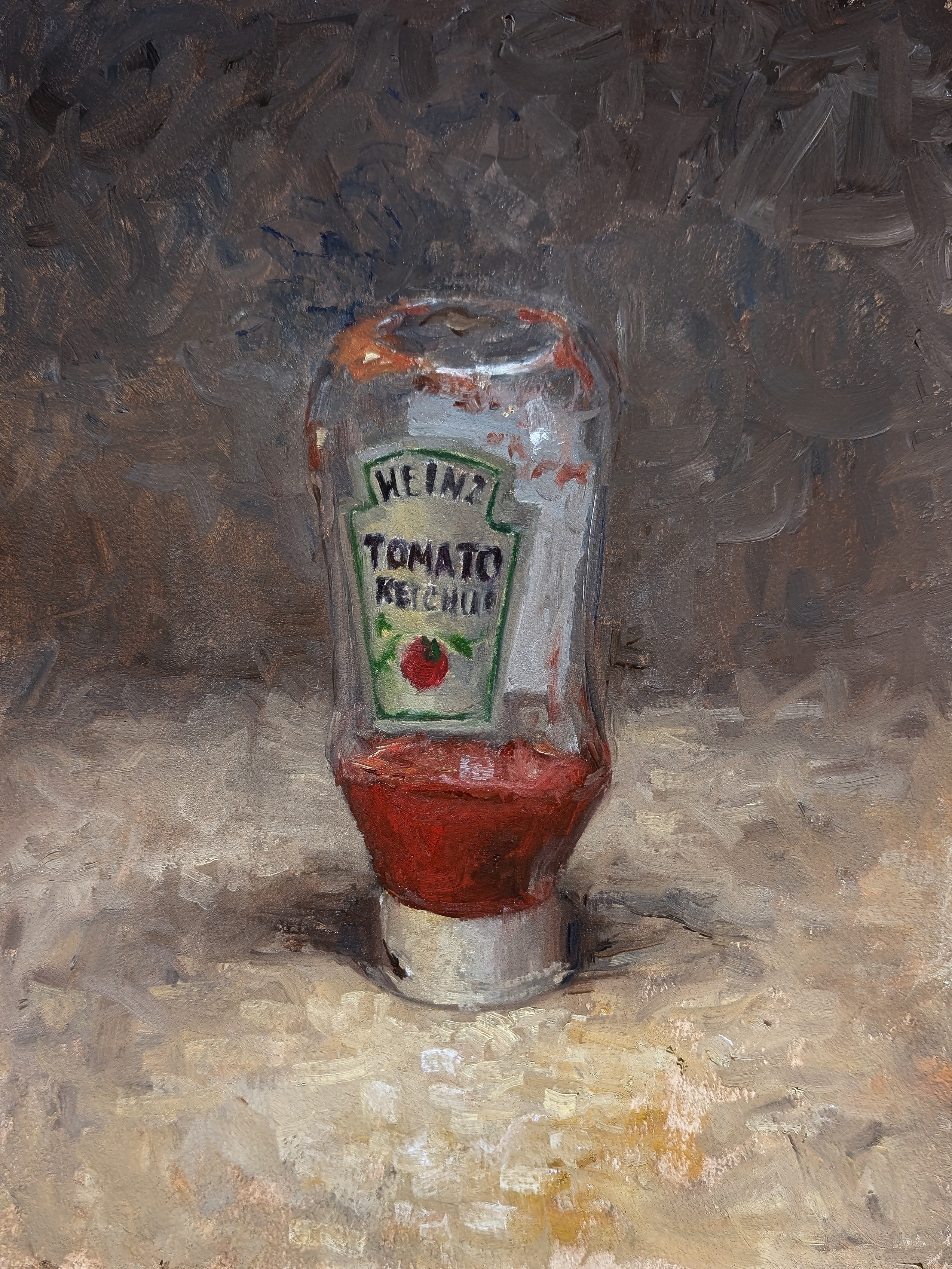 Ketchup: My Artistic Interpretation in Oil Paint