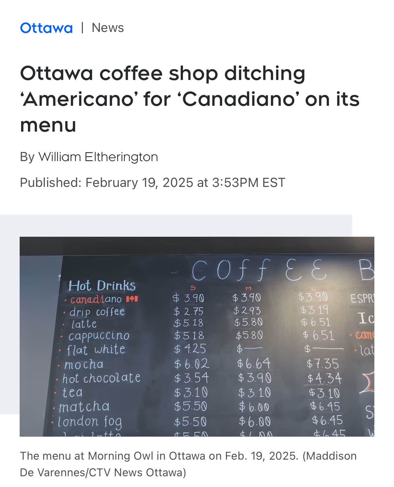 Way to Go, Canada!