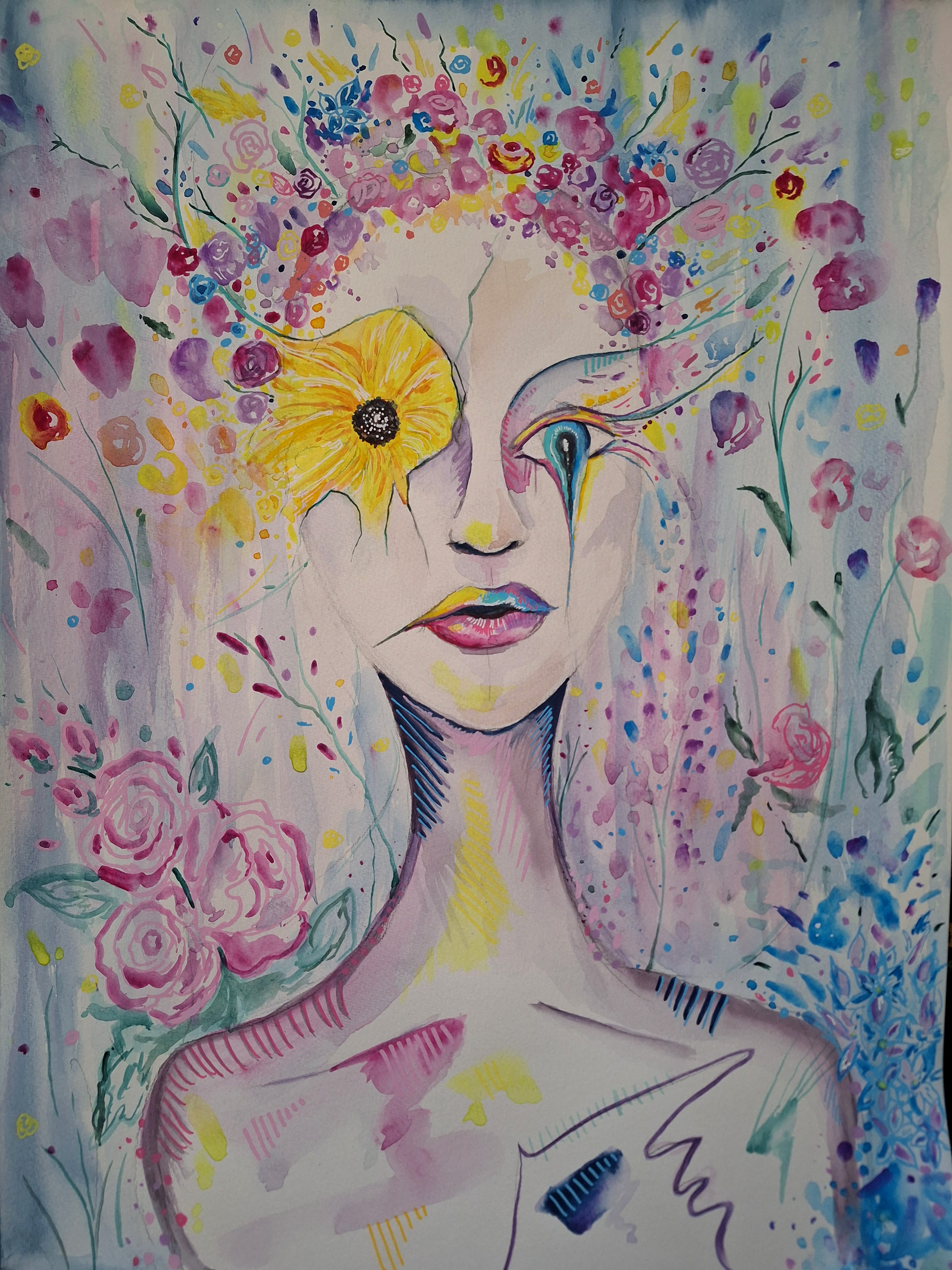 You Will Flourish Again: A Mixed Media Creation