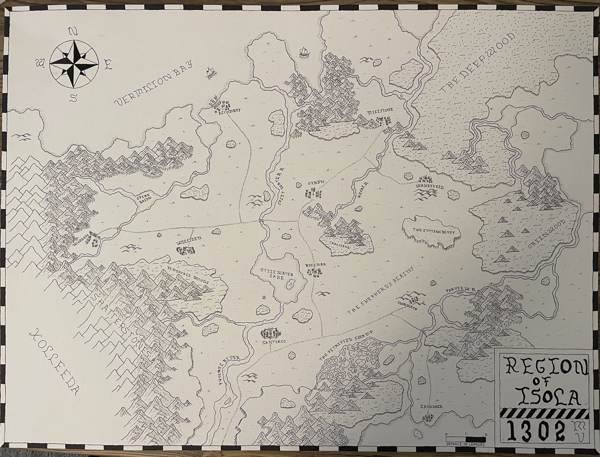 Check Out My Latest Hand-Drawn Map!