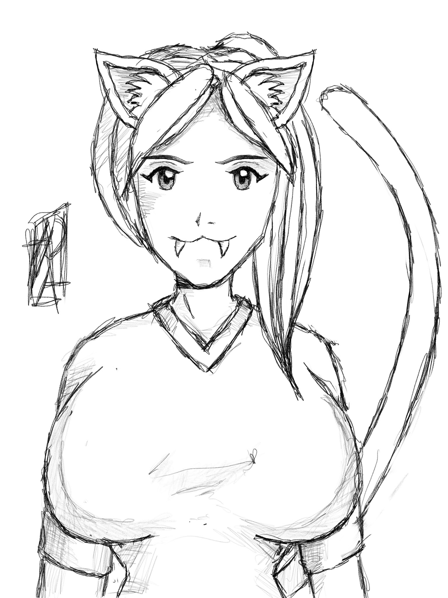 Day 162: Drawing big titty catgirls in search of my ultimate cosplay waifu