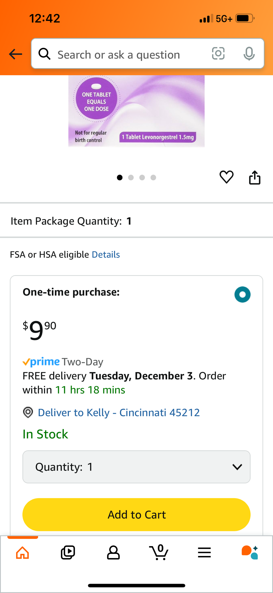A friendly reminder to stock up on Plan B