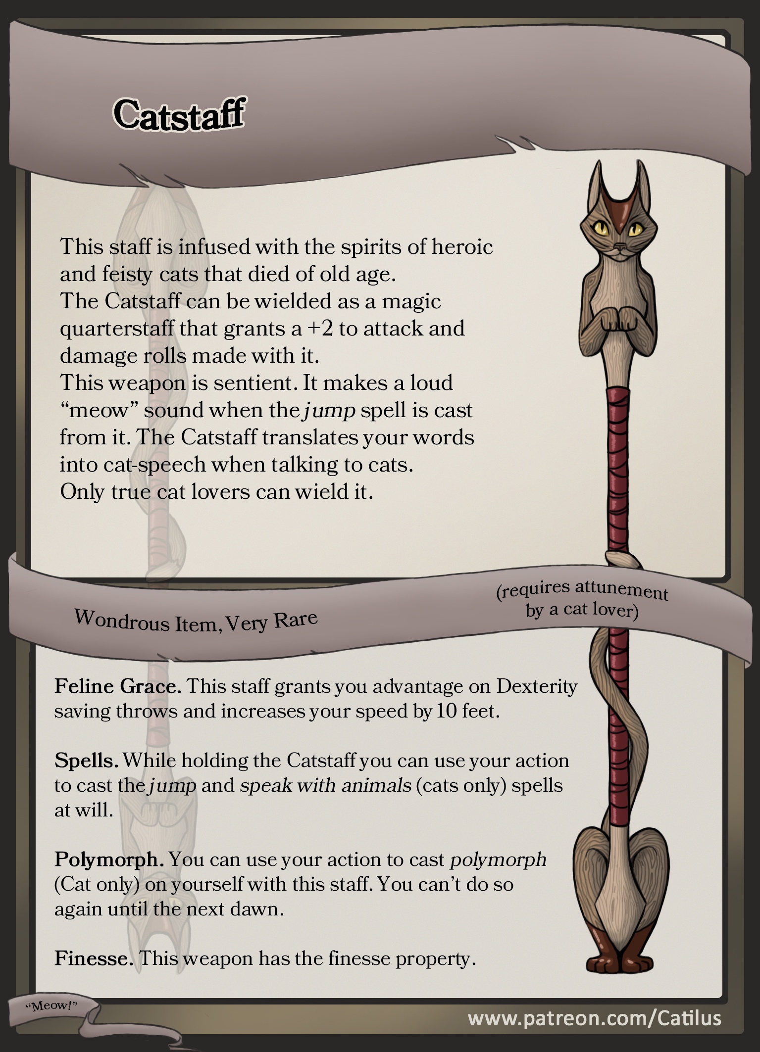 Catstaff: The Purrfect D&D Item