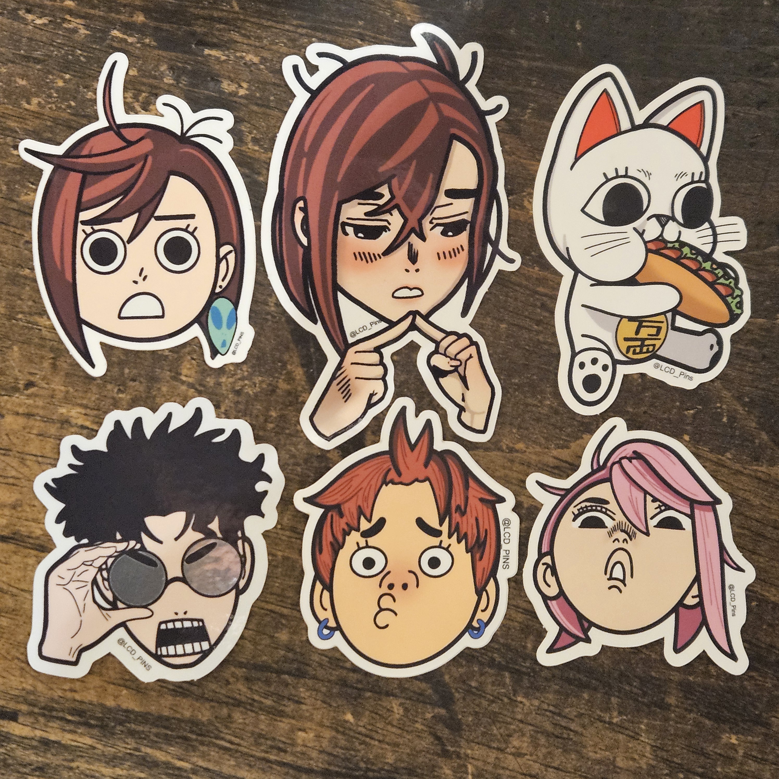 Custom Dandadan Stickers I Created for My Friends and Me!