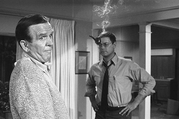 Behind the Scenes: Hayden Rorke and Larry Hagman Rehearsing for 'I Dream of Jeannie' in January 1970
