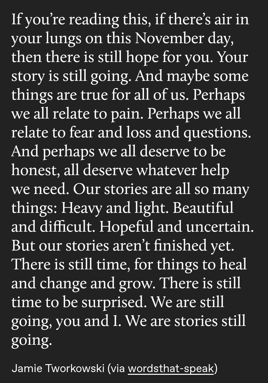 Reflecting on This November Day