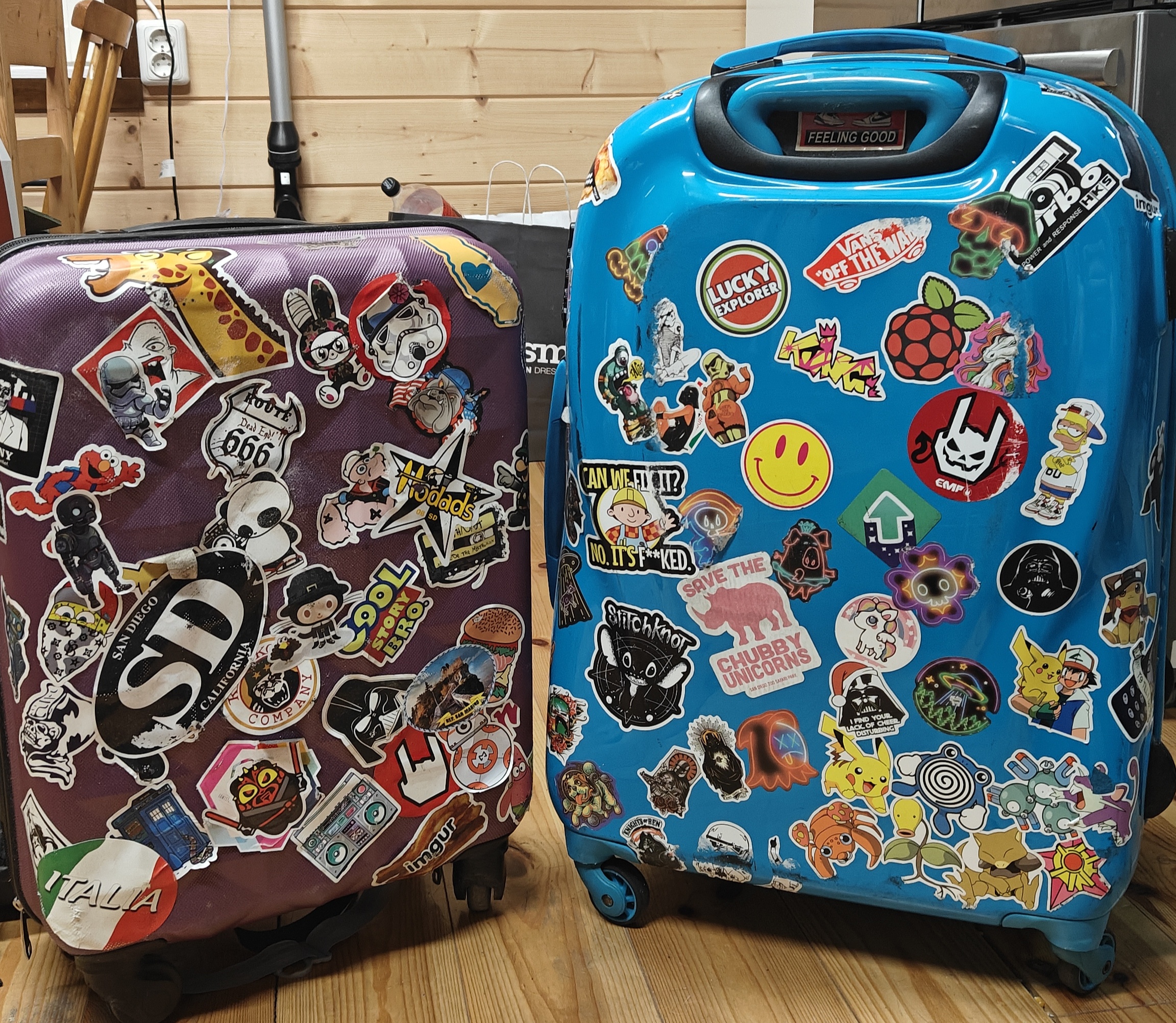 My Travel Suitcases: A Journey of Memories and Missed Stickers