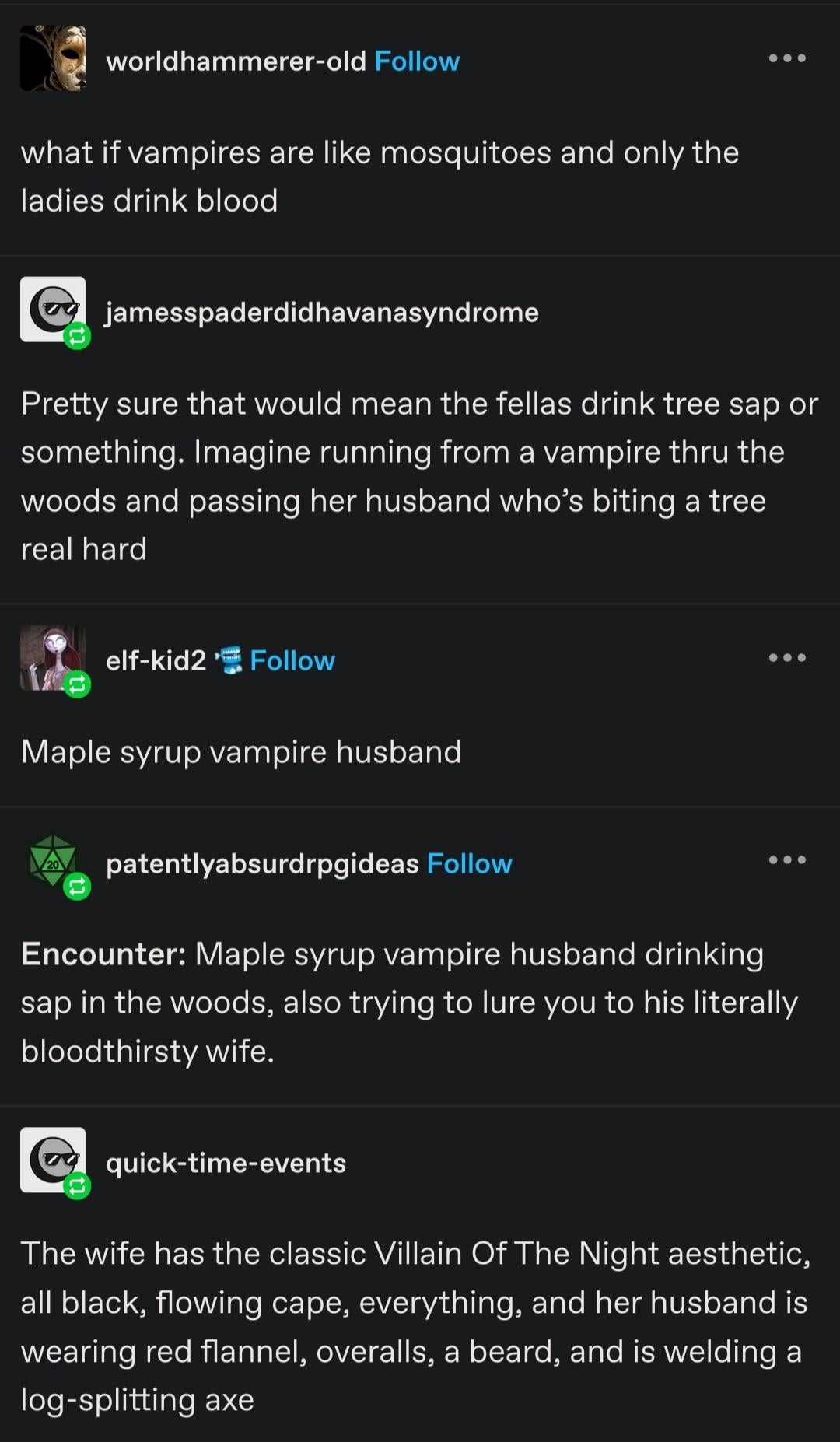 Imagine if Vampires Were Just Like Mosquitoes!