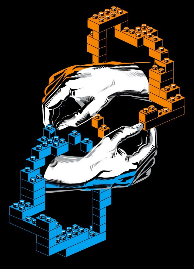 Exploring the Portal / Escher / Lego Paradox