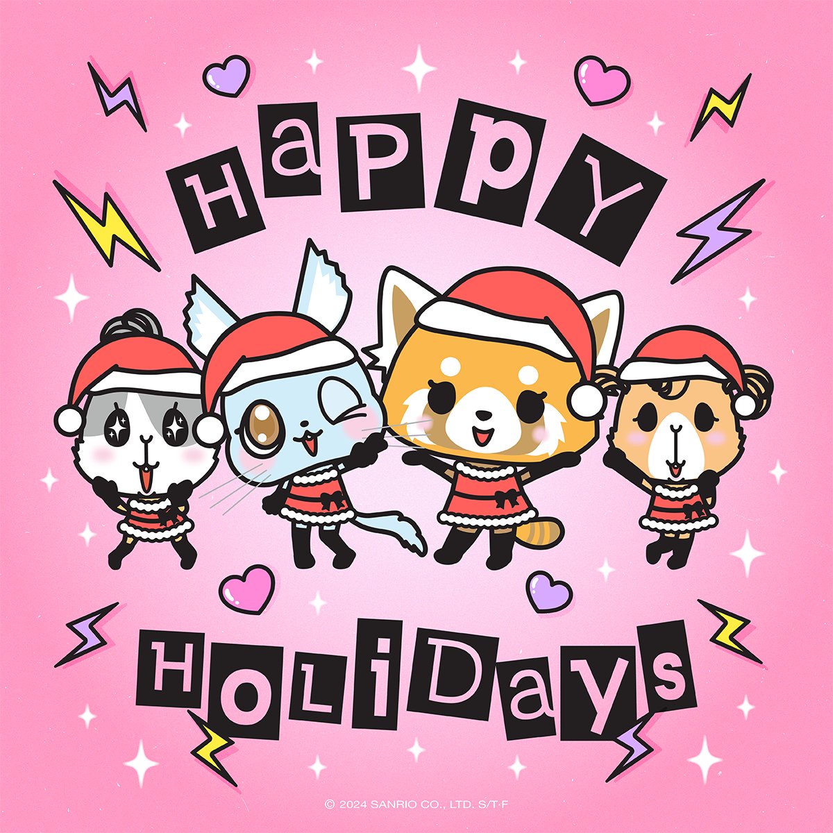 The OTG Girls from Aggretsuko Wish You a Joyful Holiday Season!