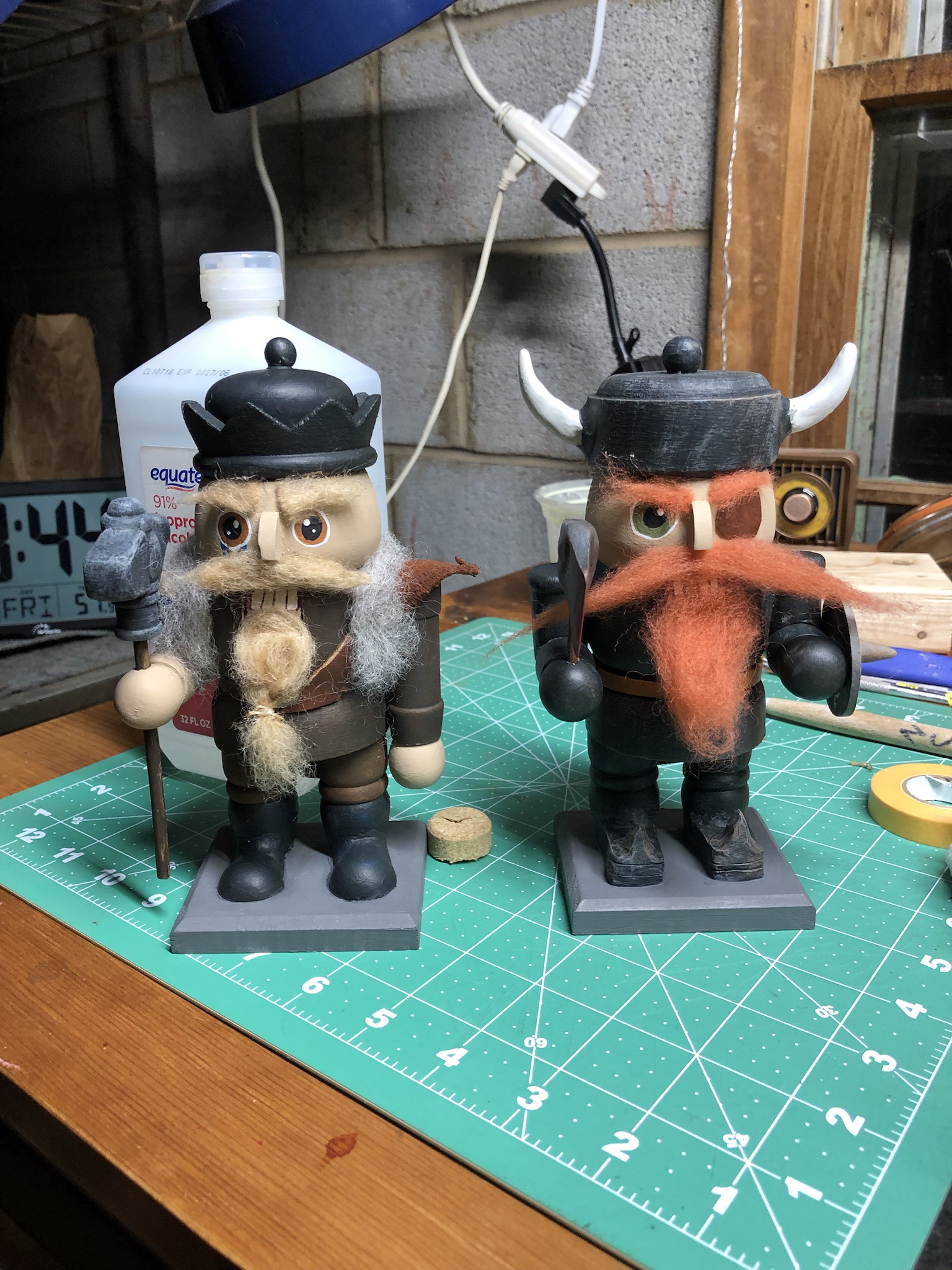 Check out these custom dwarf/viking/barbarian nutcrackers I crafted for my friends!