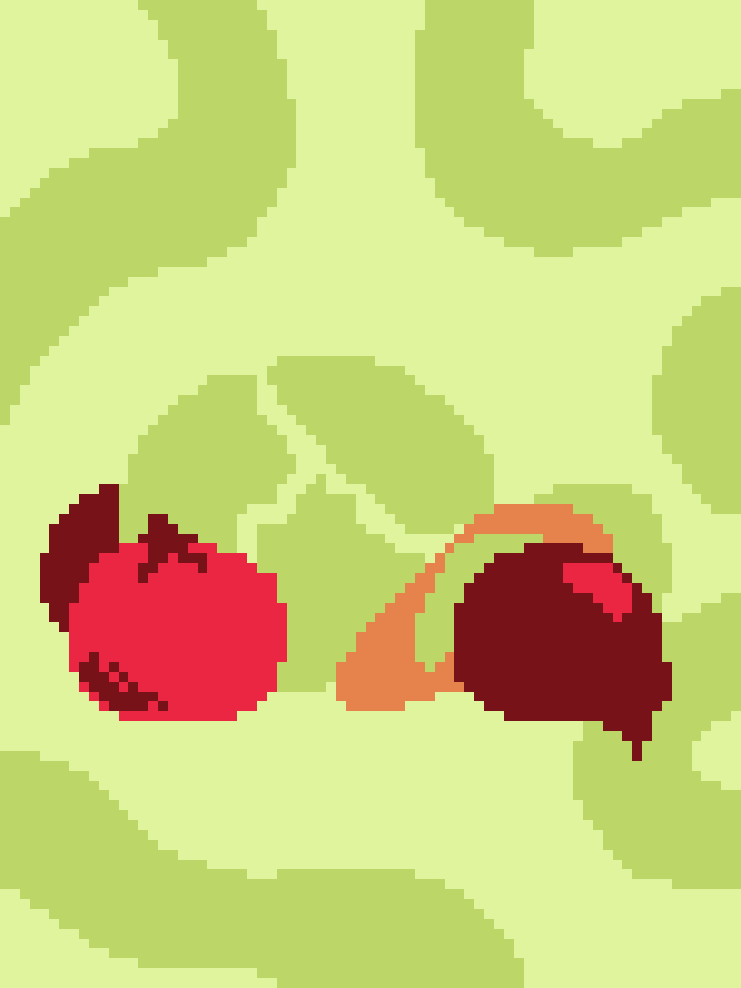 Artistic Veggies: A Pixelated Delight