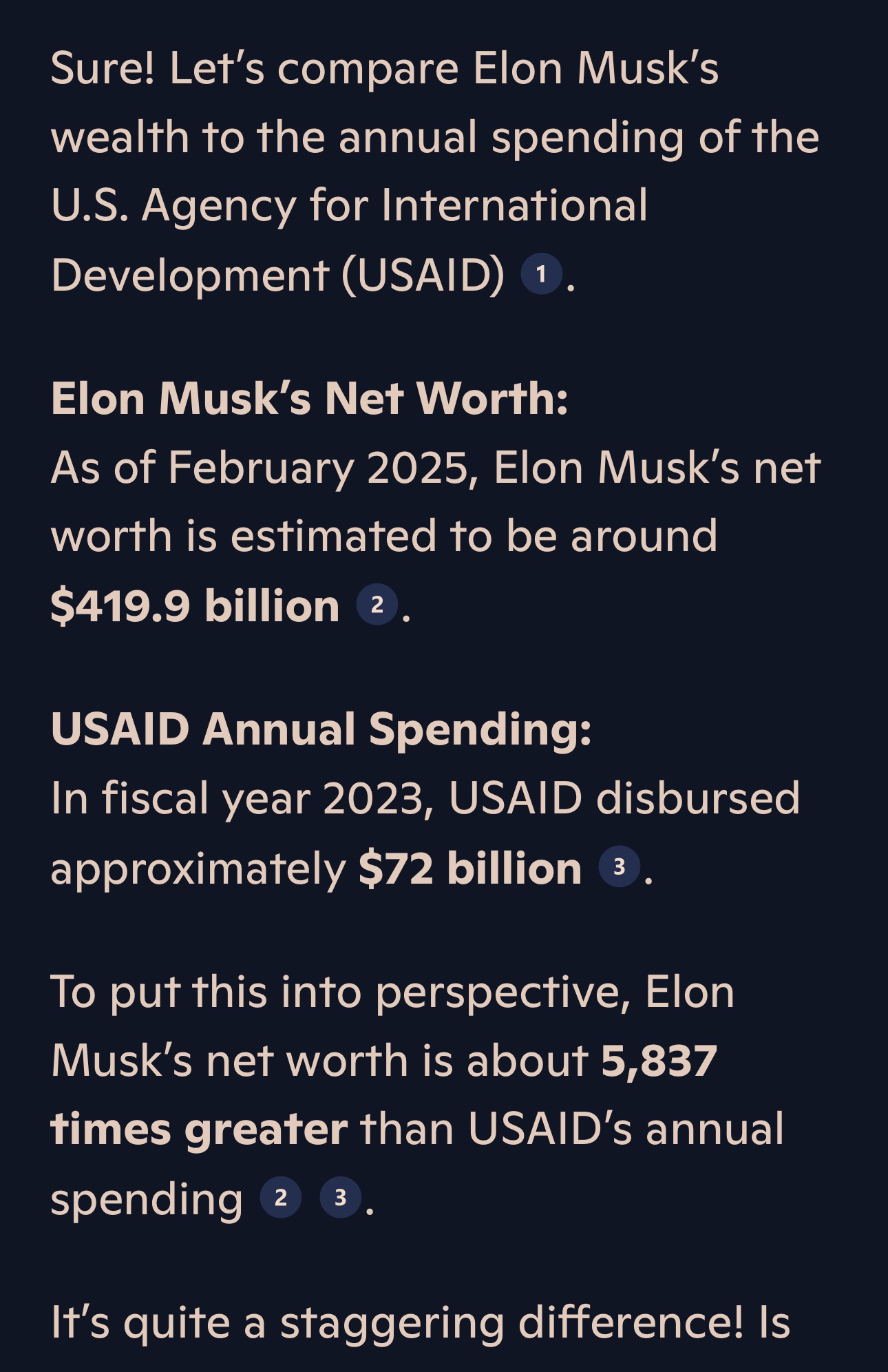 I Posed a Question to My Copilot About Elon Musk and U.S. Aid...