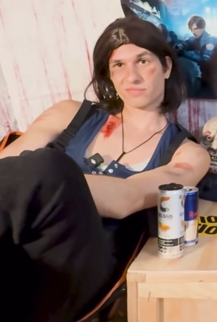Check out Martin rocking the Jill Valentine look!