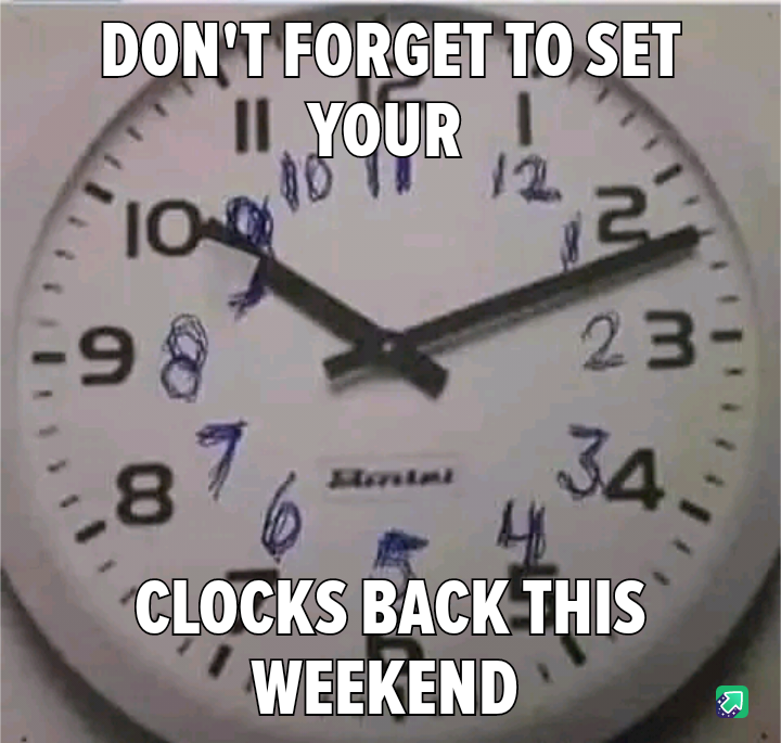 Reminder: Set Your Clocks Back This Weekend to Avoid Confusion