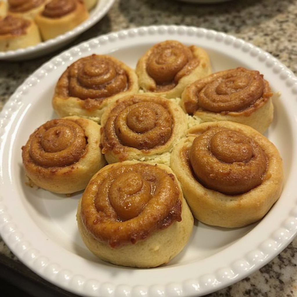 Deliciously easy recipe for Peach Cobbler Cinnamon Rolls!