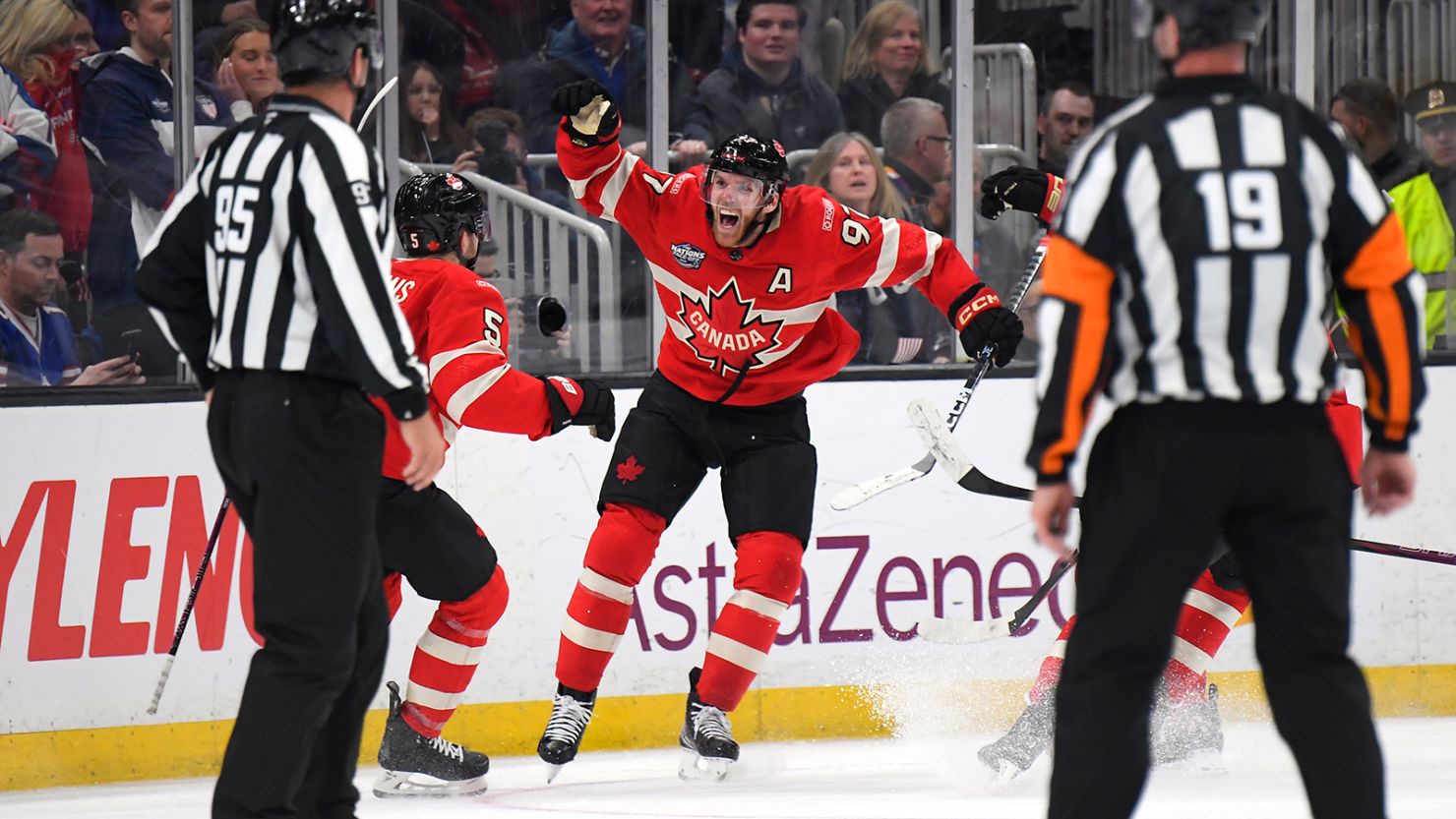 Canada takes the win! Celebration time!