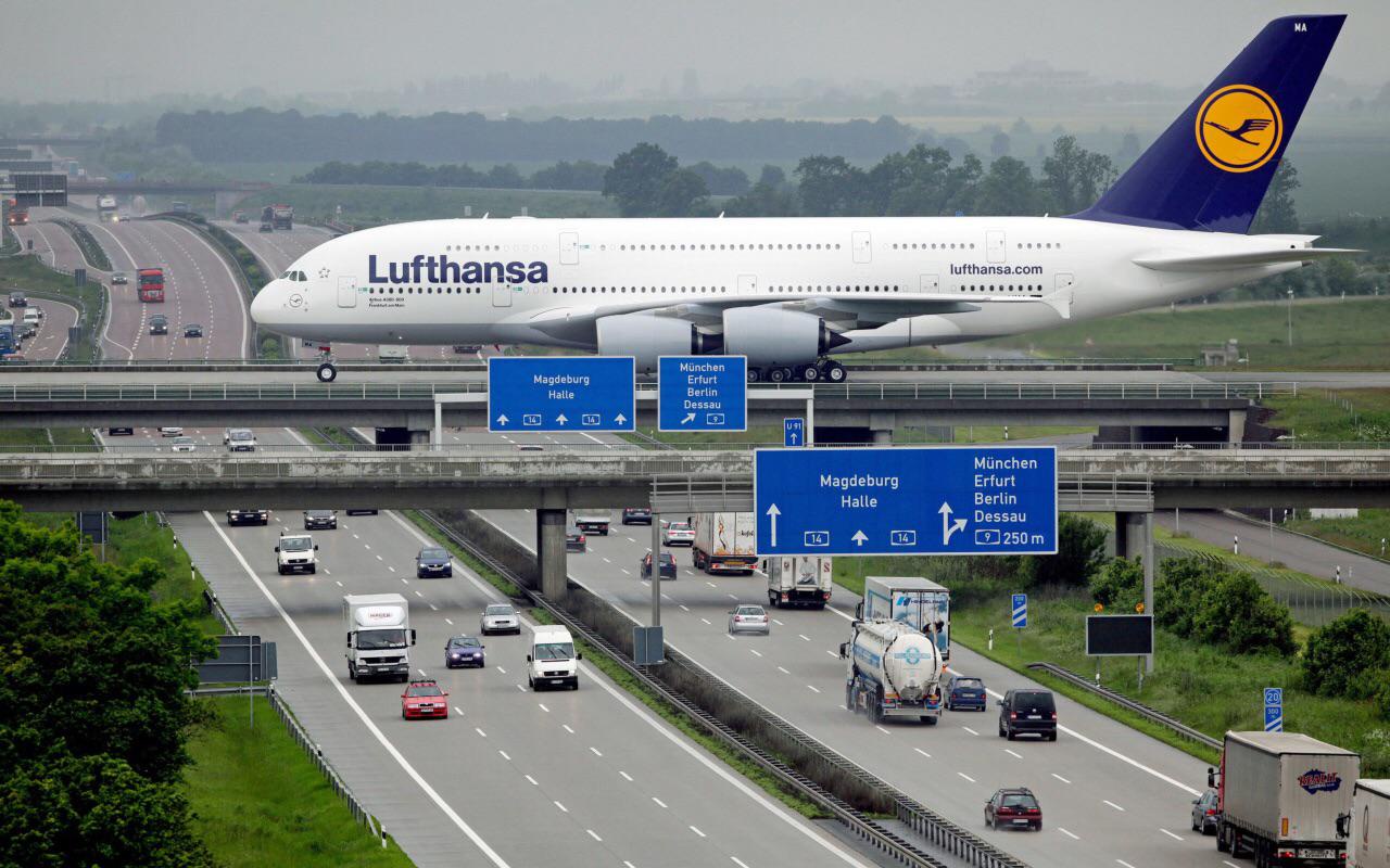 The Unique Taxiway that Crosses the Autobahn at Leipzig/Halle Airport