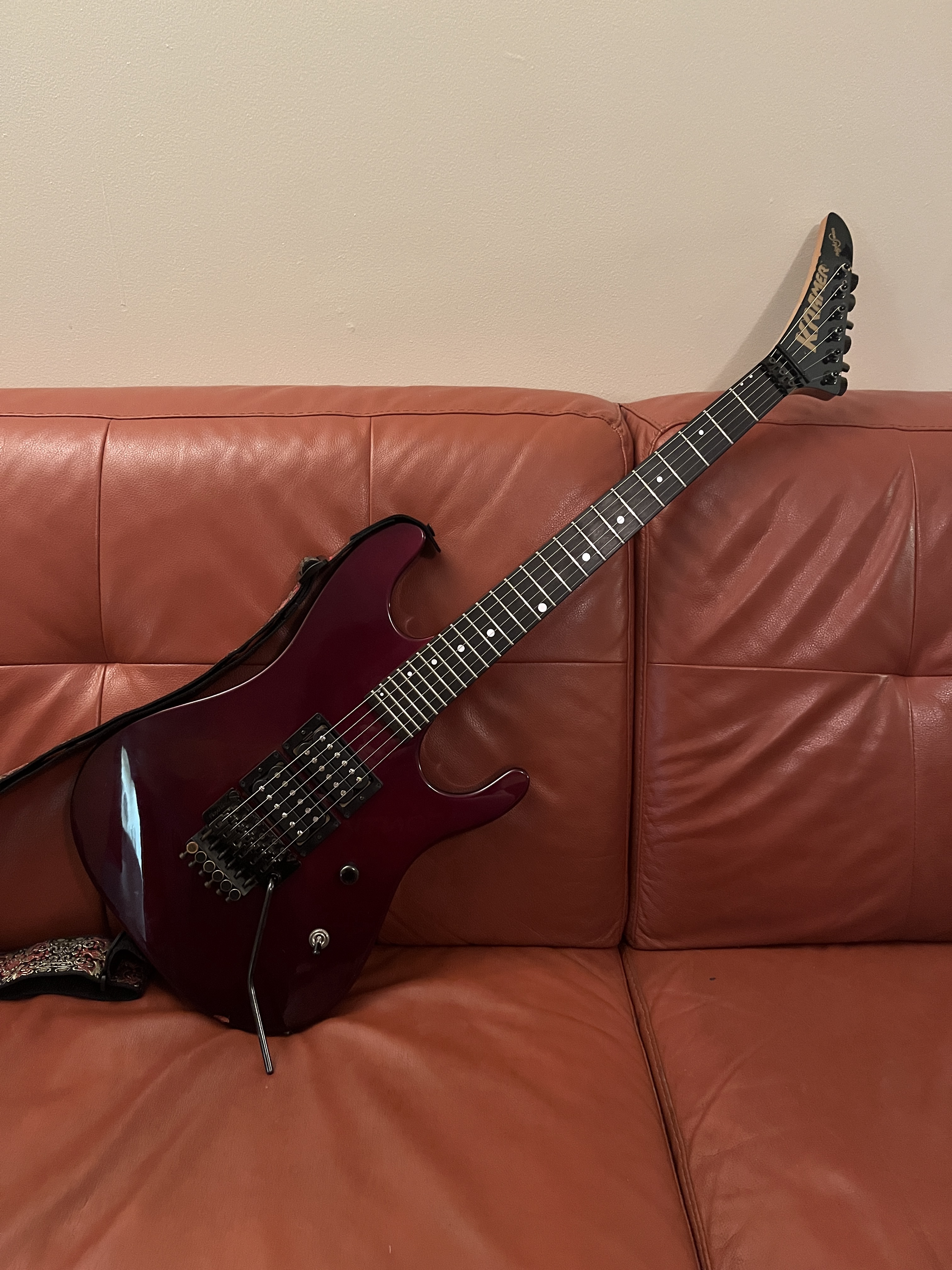 Throwback to the 1988 Kramer Nightswan in Burgundy