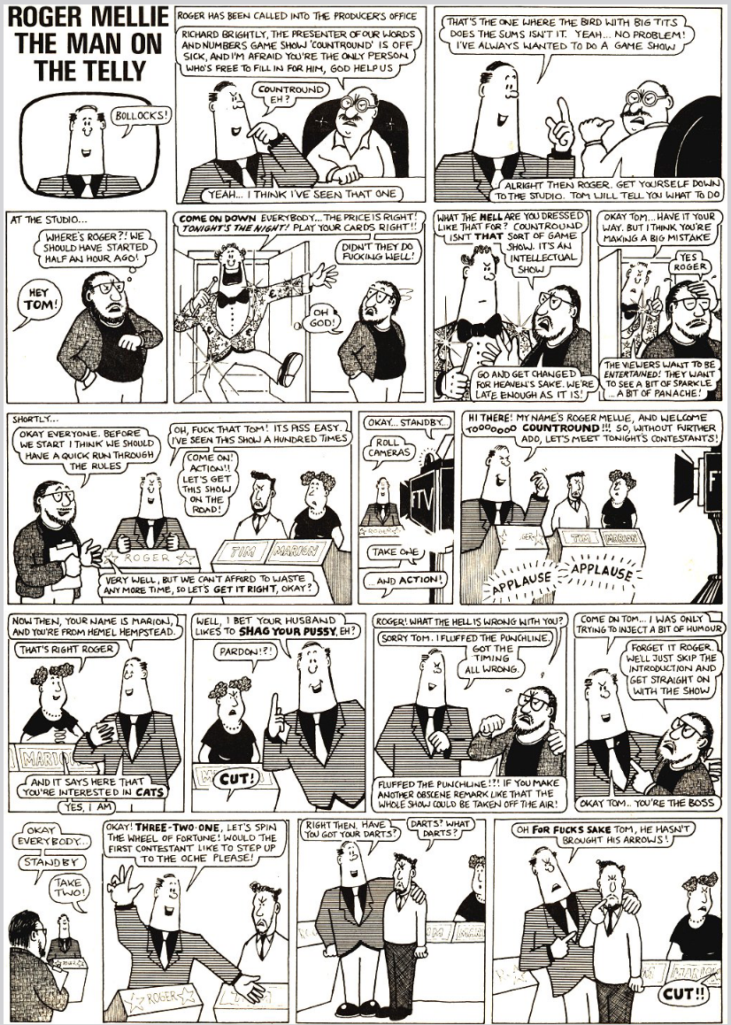 Roger Mellie in Viz 032: The Countround Chronicles