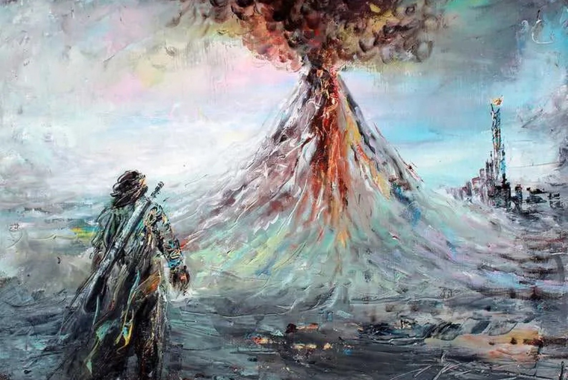 My Oil Painting of Aragorn at Mordor