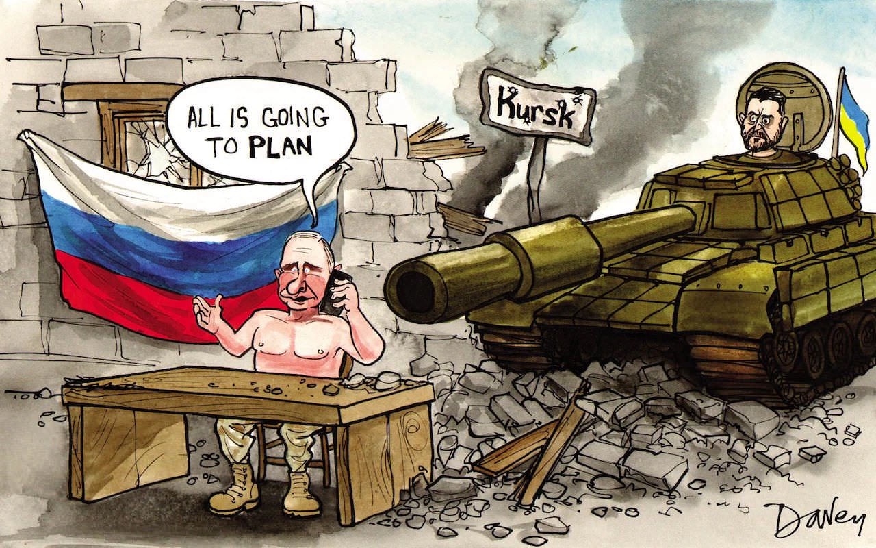 Putin in a hilarious caricature