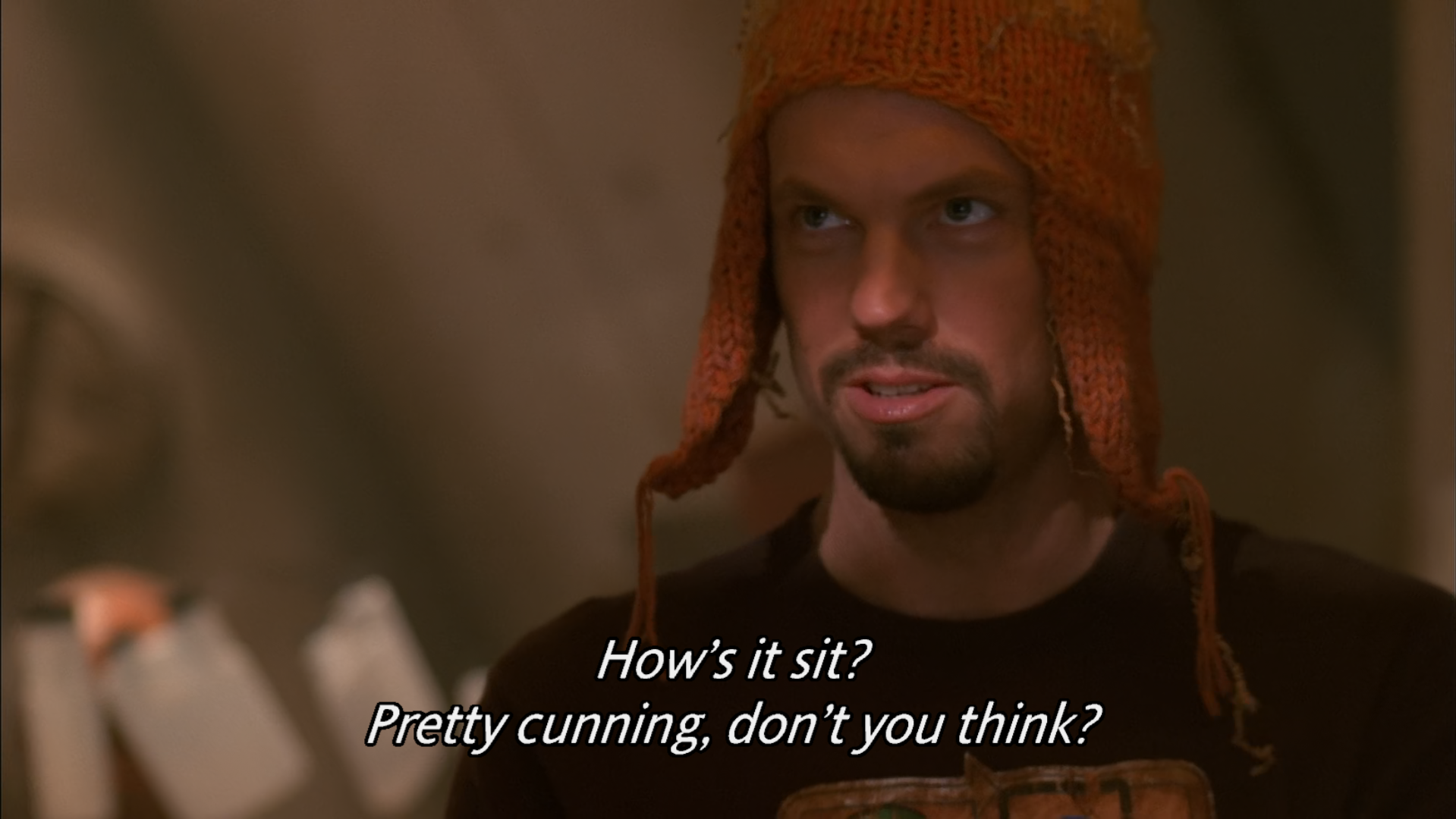 Sporting a Pretty Cunning Sci-Fi Hat