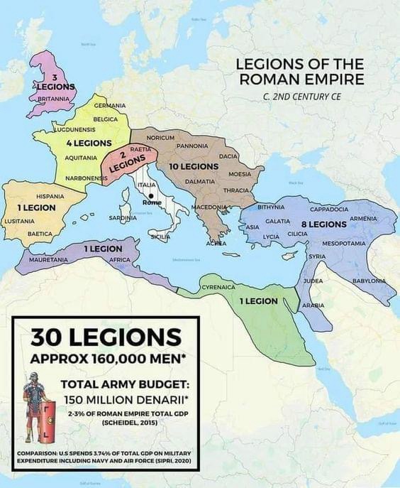 The mighty legions of the Roman Empire