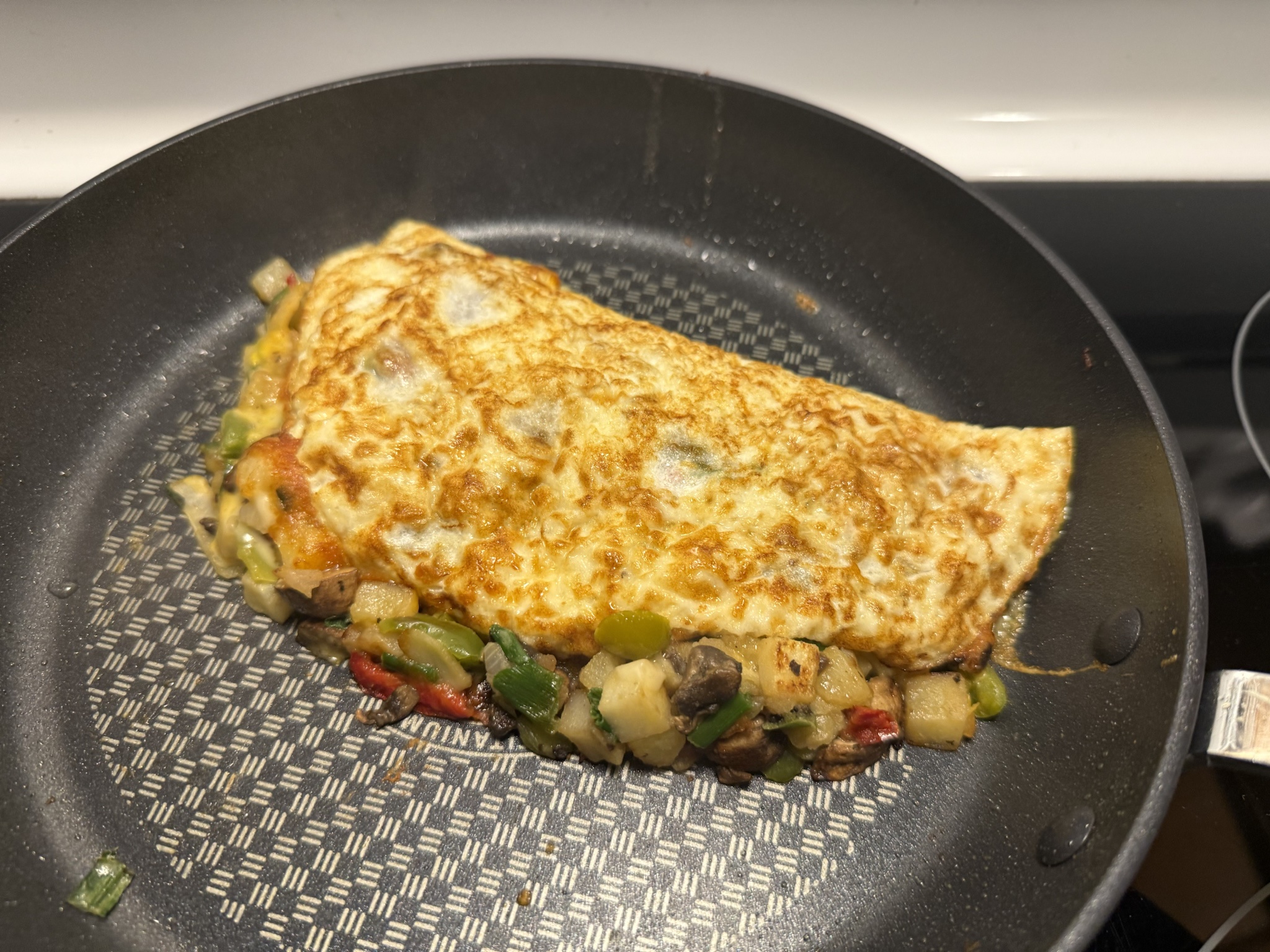 Savoring a Delicious Homemade Omelette