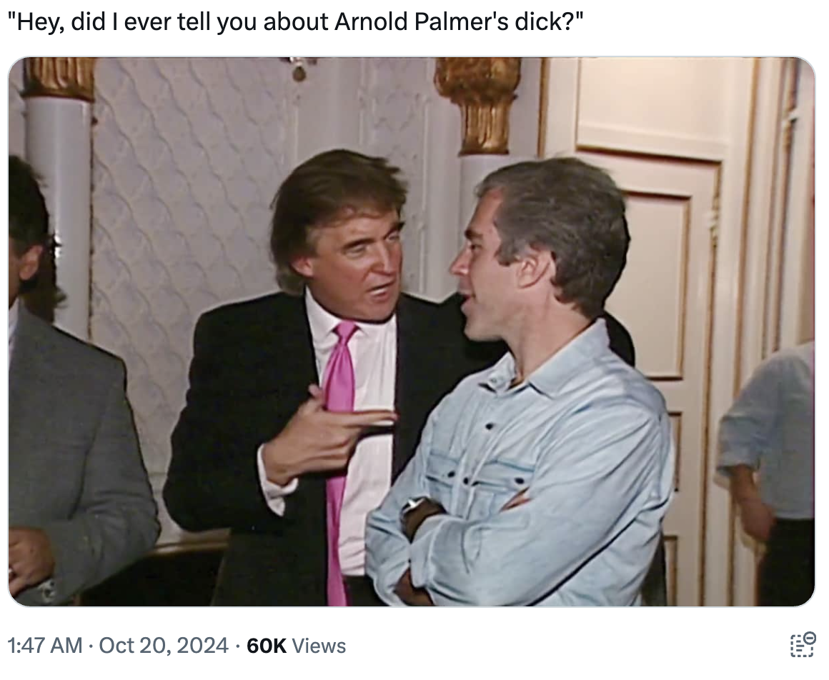 A glimpse of Trump from last night