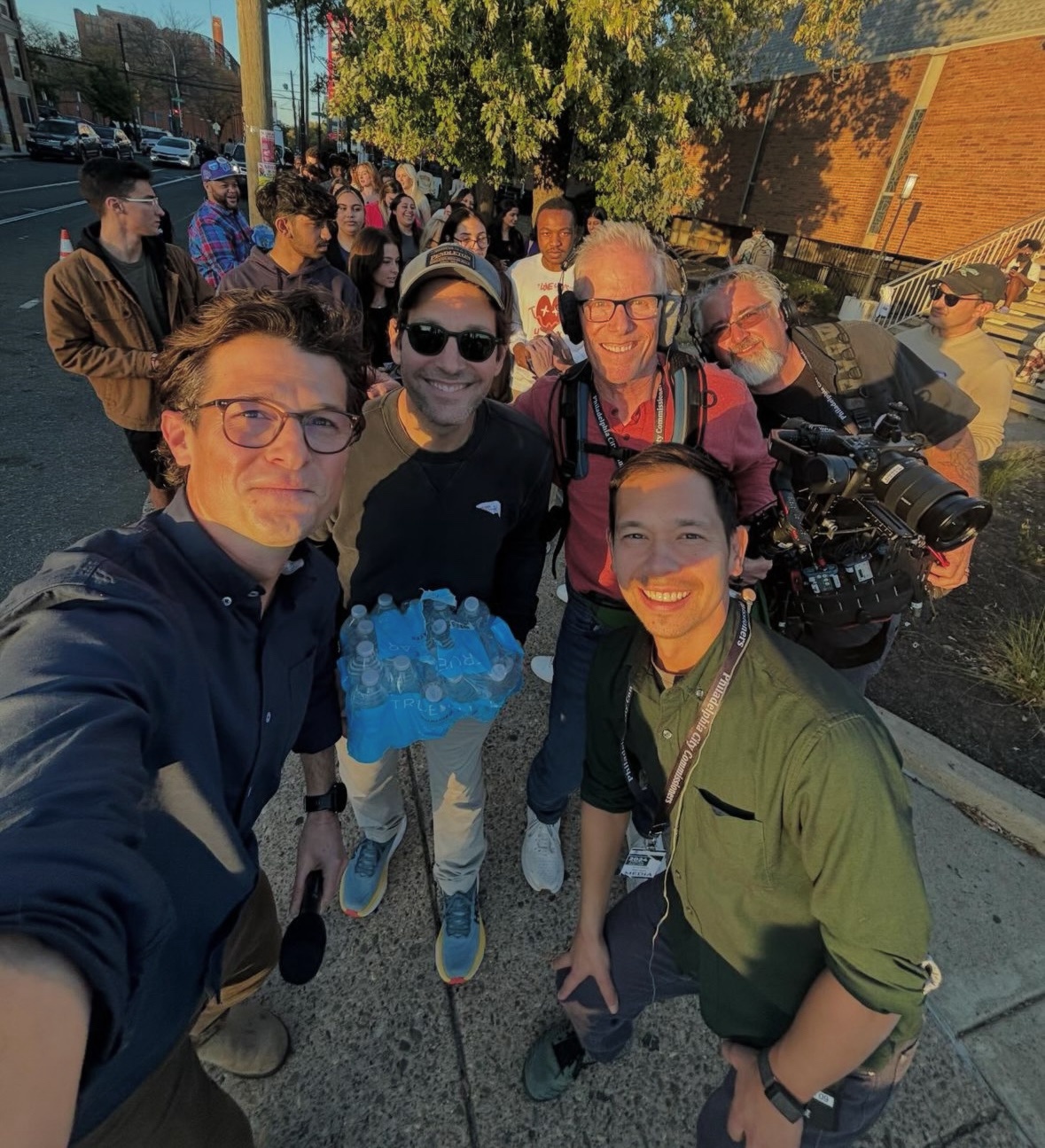 Paul Rudd to the Rescue: Handing Out Water to Young Voters
