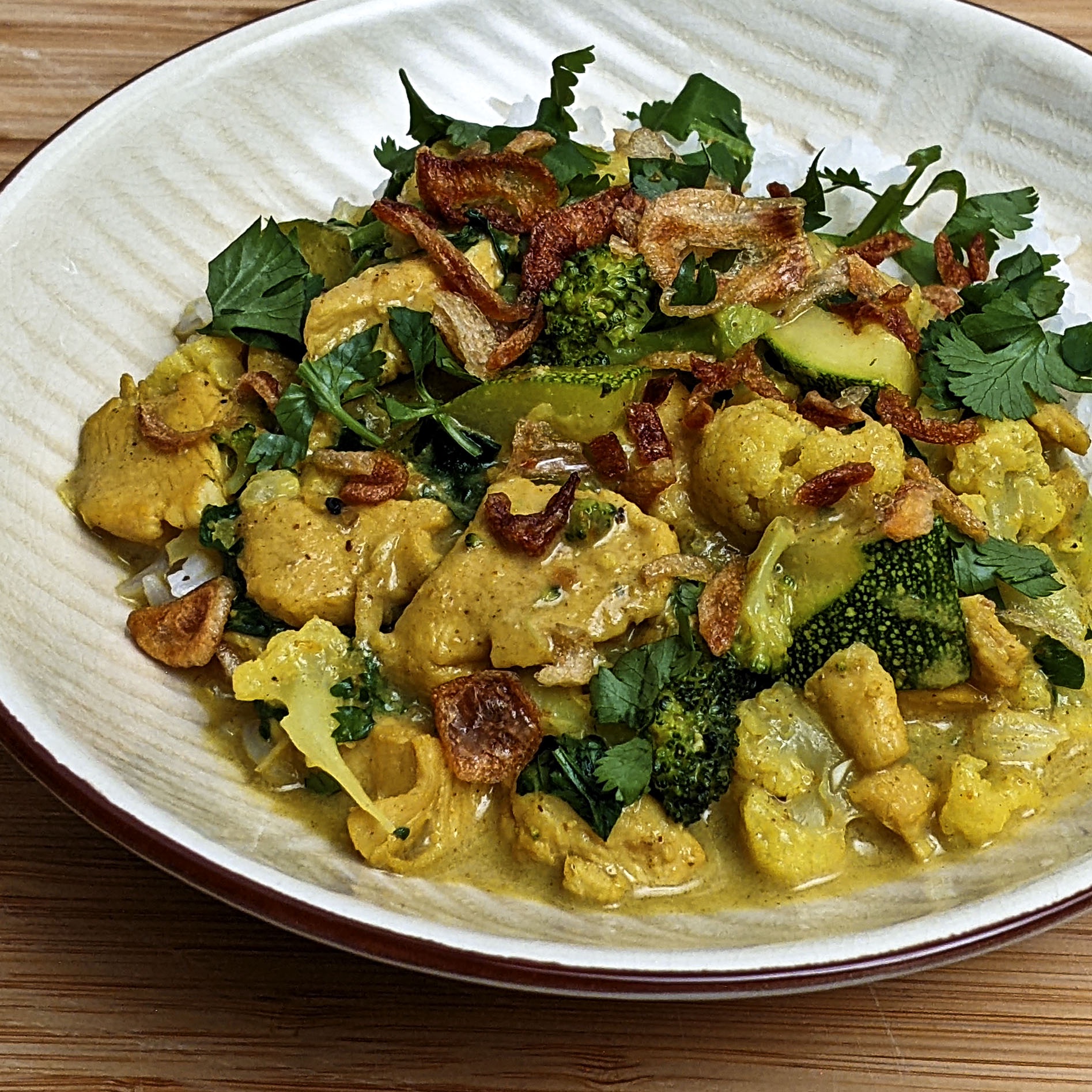 Indulge in this delicious Golden Coconut Chicken Curry