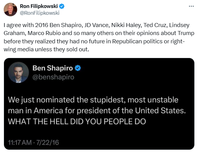 A friendly reminder about the shameless MAGA sellouts.