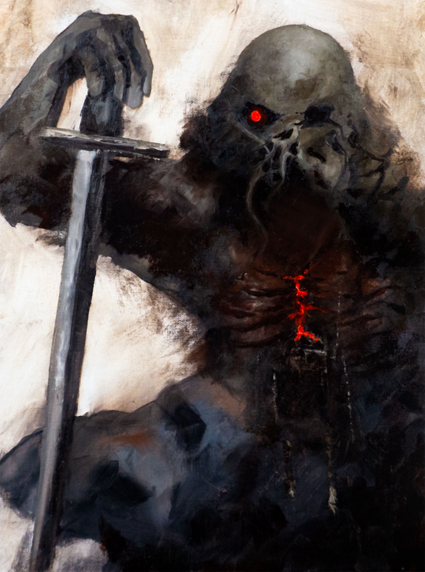 Unveiling 'Exposed': My Original Dark Art Oil Painting