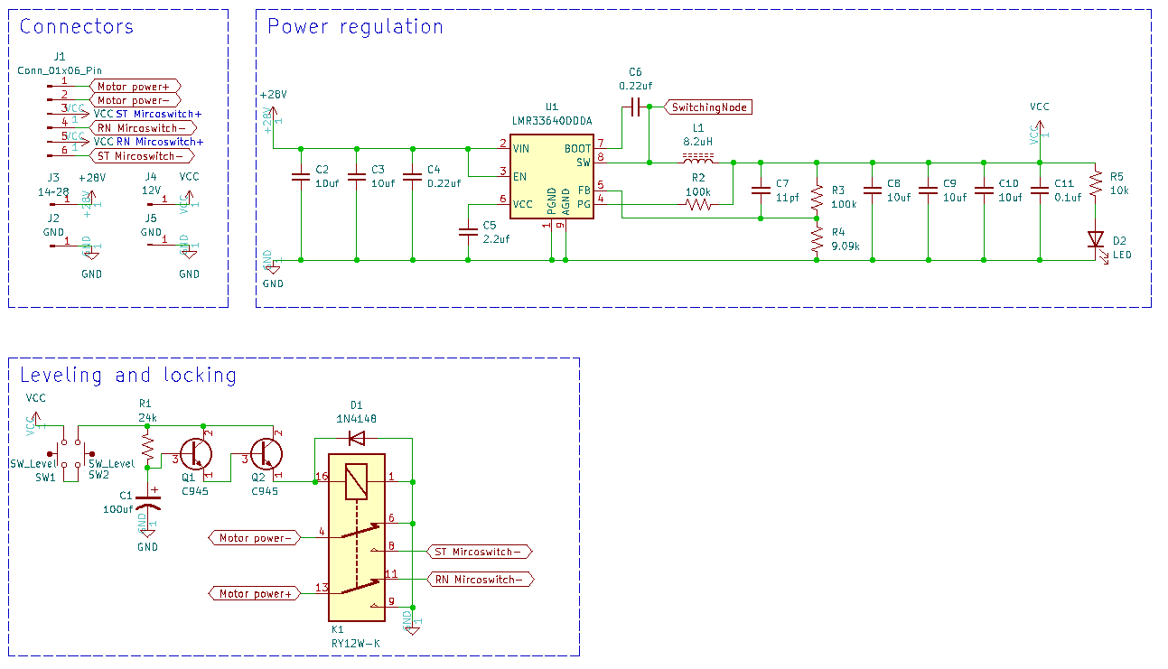 Unveiling My First Switching Regulator and Auto Leveling Schematic