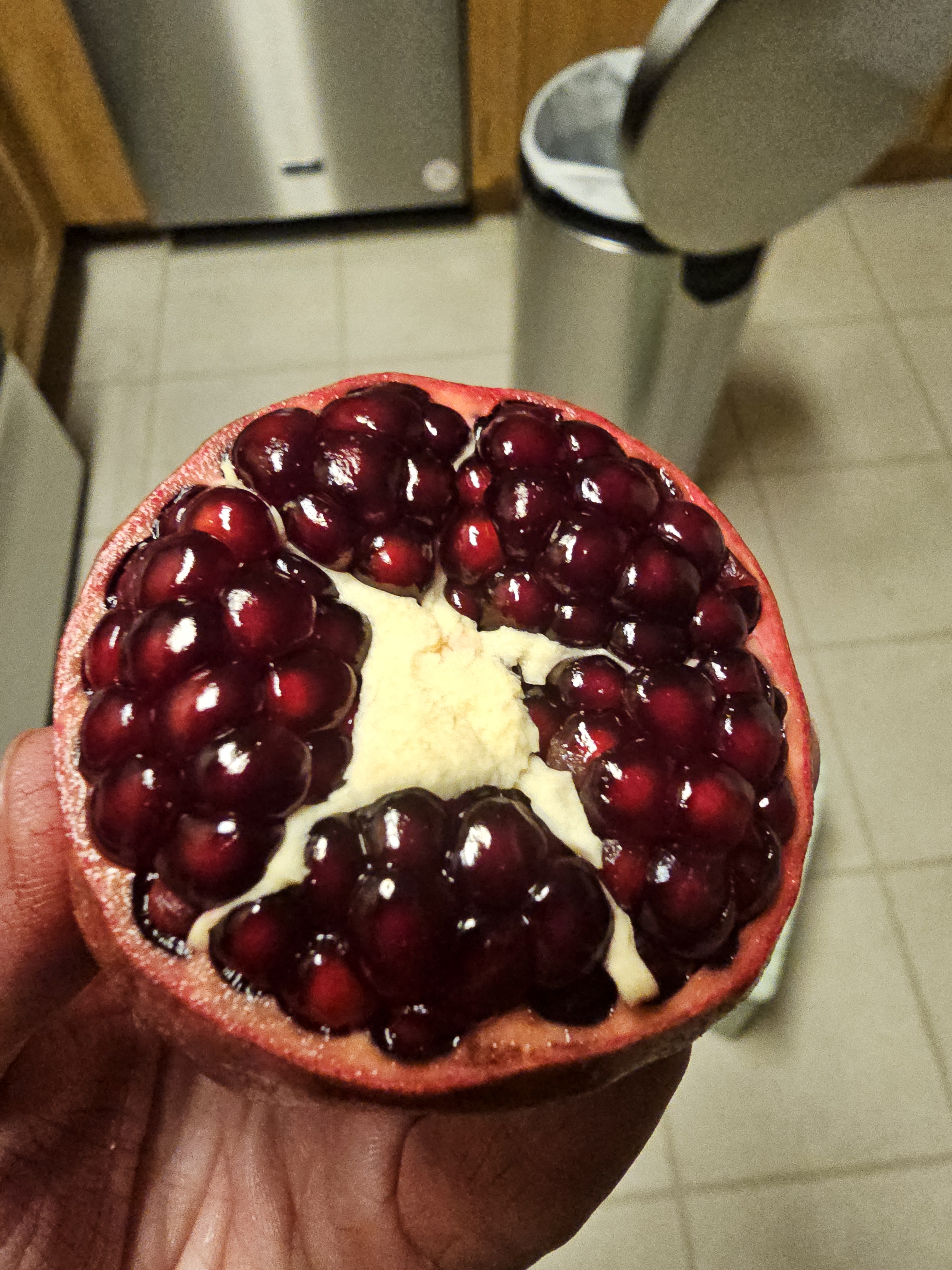 I just made my first batch of jelly using fresh pomegranates from my own tree, juiced and filtered for perfection!