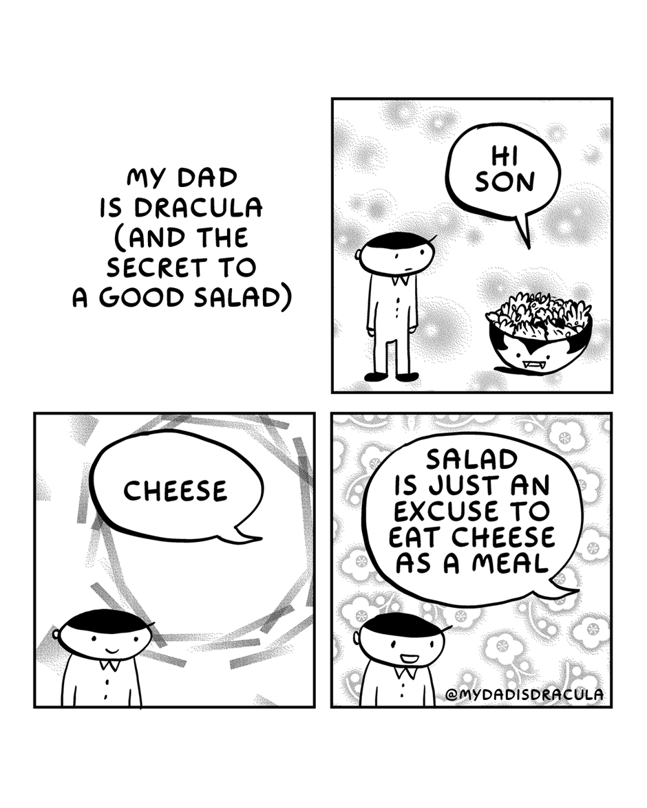My Dad is Dracula: The Secret Ingredient for a Perfect Salad