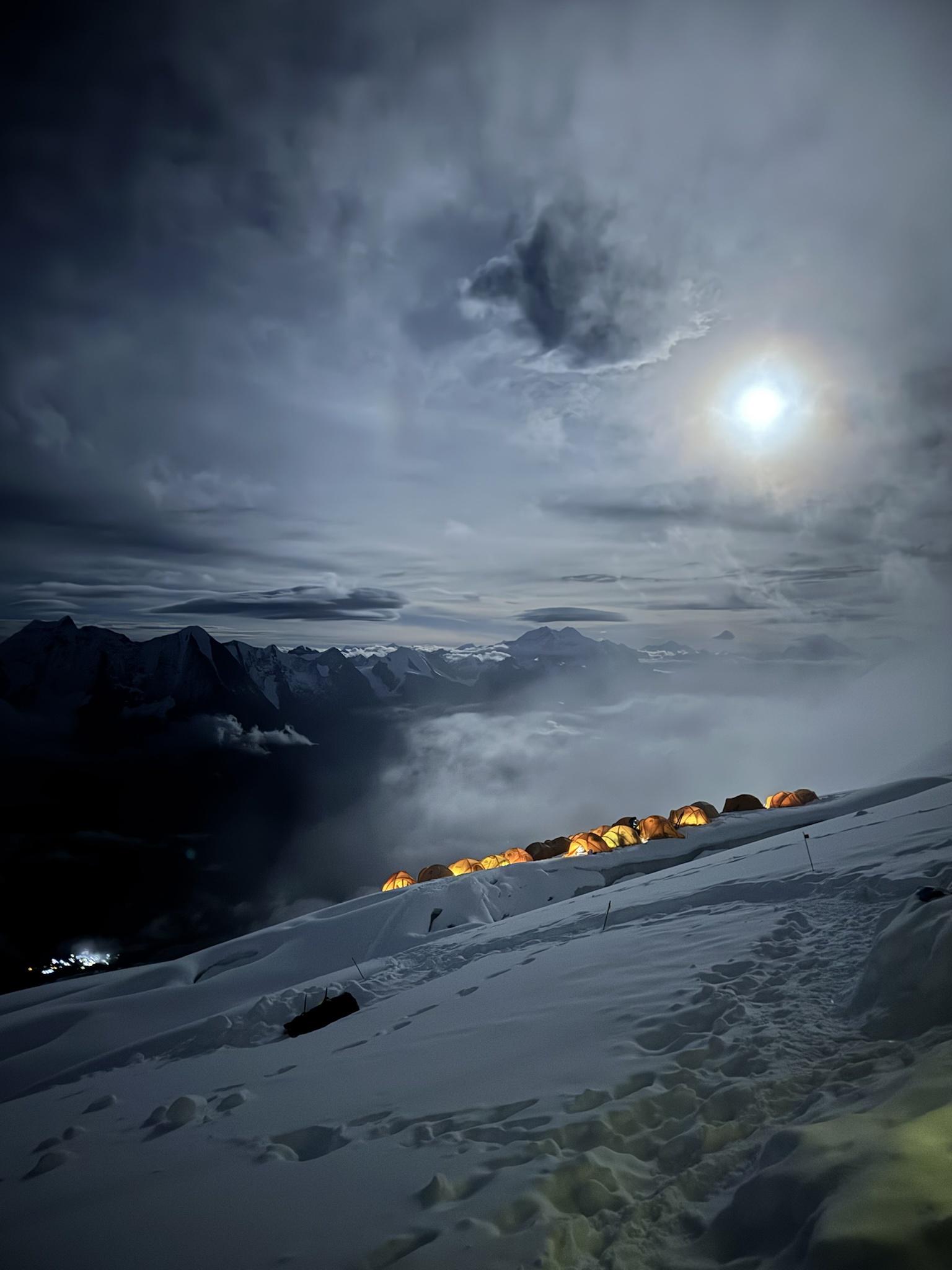 The Enchanting Himalayas Under the Night Sky