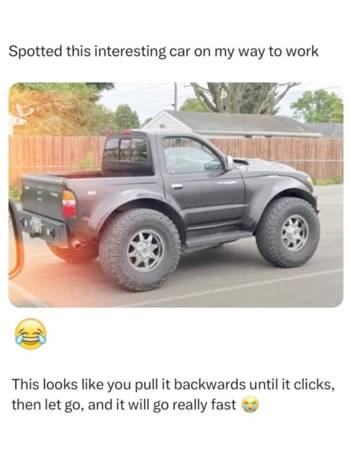 Whispers of speed: *zoom zoom*