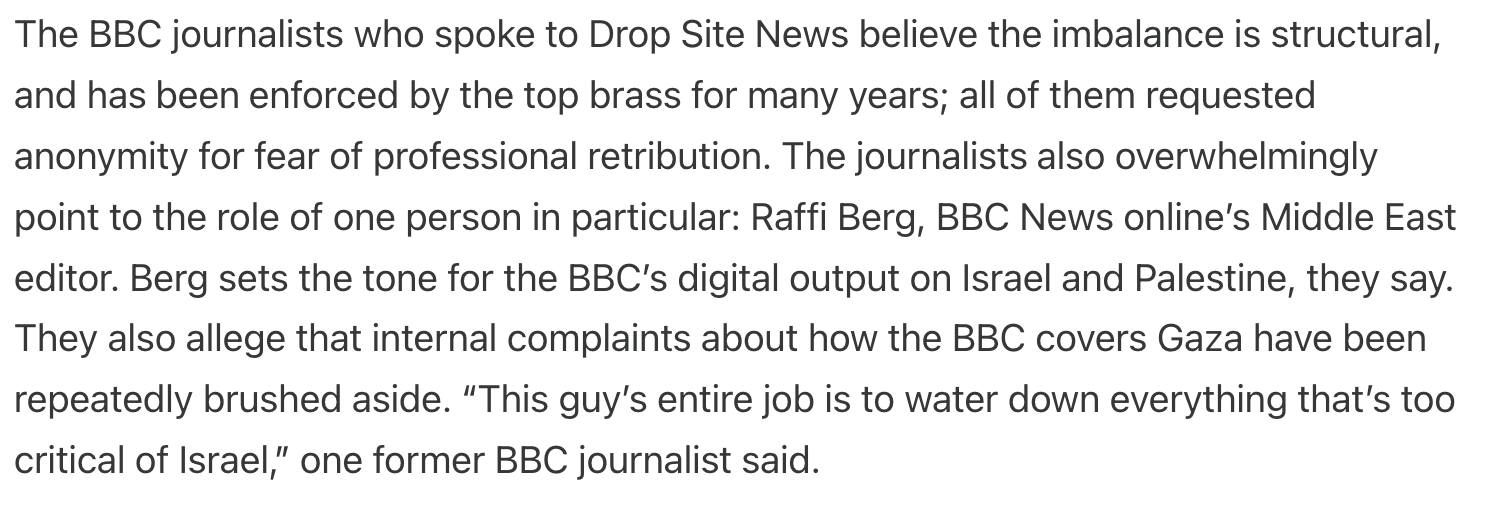 Raffi's Role in Concealing Israeli Actions at the BBC