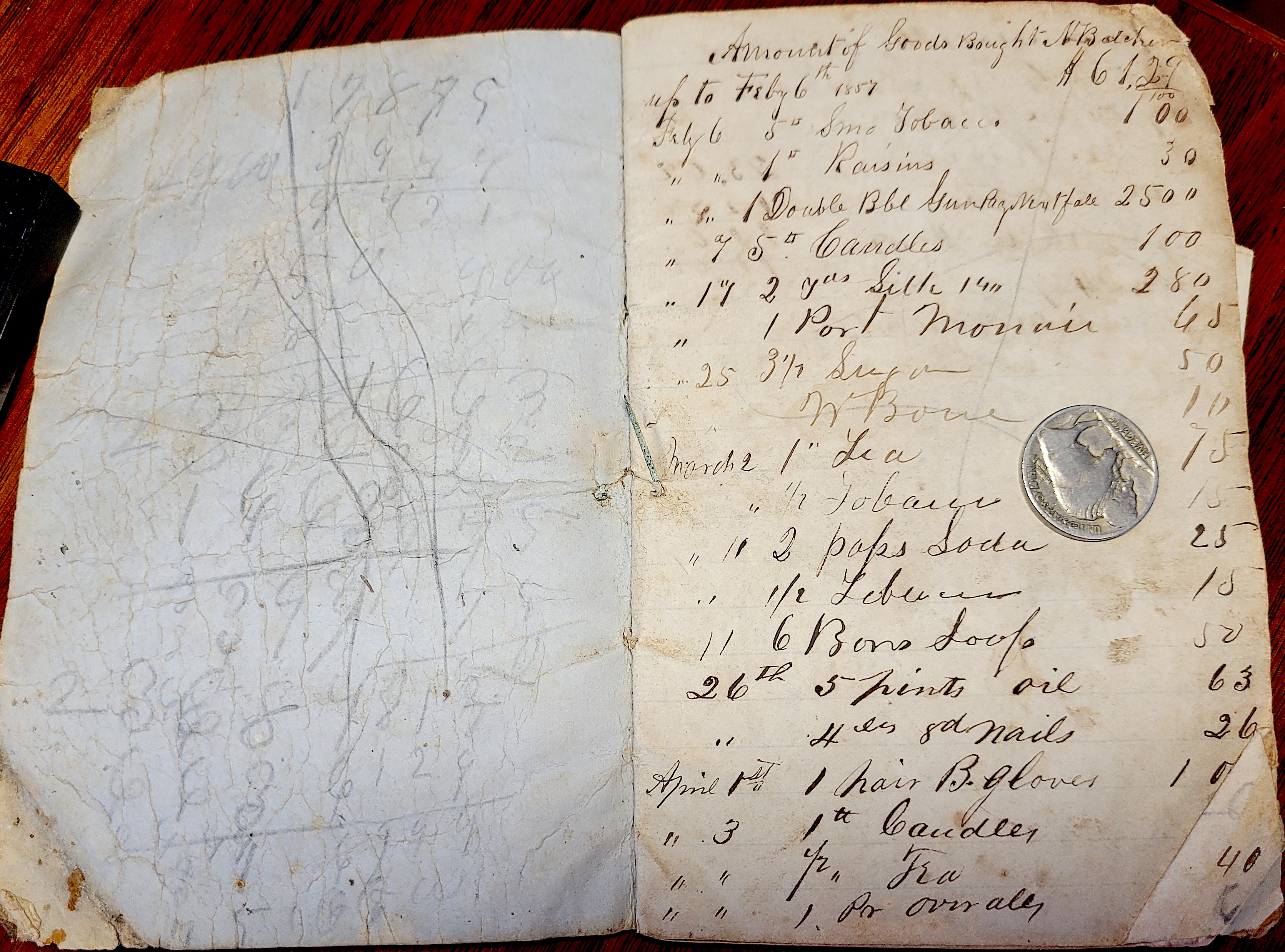 Historical Insight: 1857 William C. Smith Account Book from Rock Island and Port Byron, Illinois