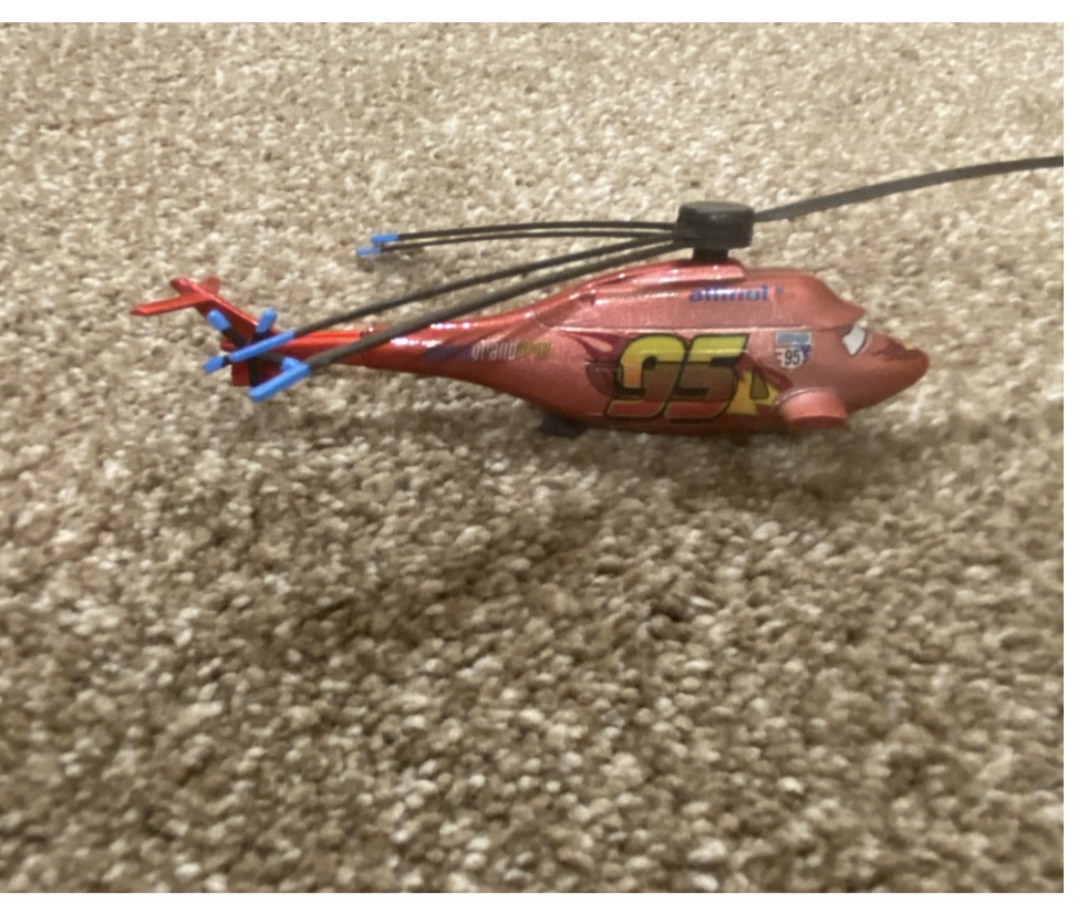 Collector's Dream: The Rare Lightning McQueen Helicopter Diecast!