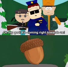 Keep hanging in there, pinecones!