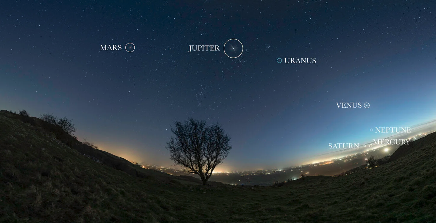 Catch a Live Stream of All Seven Planets Lighting Up the Night Sky Tonight!