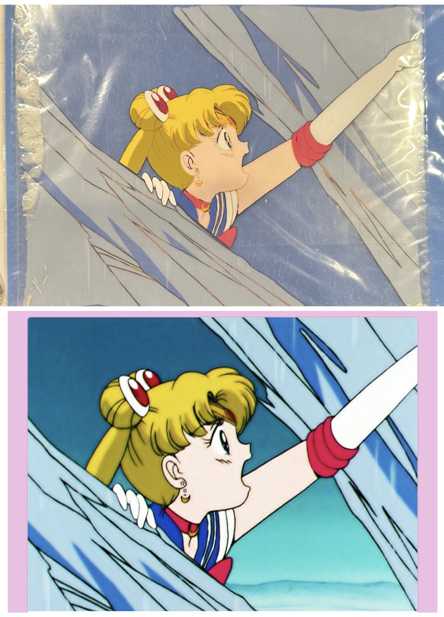 Mako-chan!!! A treasured Sailor Moon production cel.